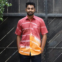Shibori tie-dye shirts