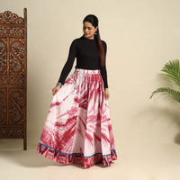 Shibori tie-dye skirts