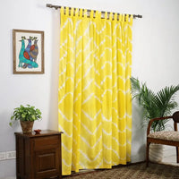 Shibori tye-dye curtains