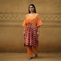 Shibori tye-dye kaftans