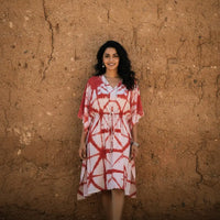 Shibori tye-dye kaftans