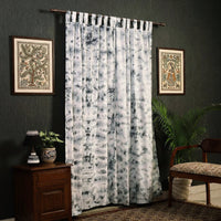Shibori tye-dye curtains