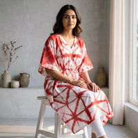 Shibori tye-dye kaftans