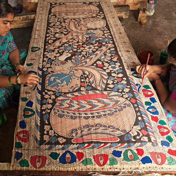 Srikalahasti Pen/Bamboo Work Kalamkari