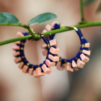 Thread work earrings