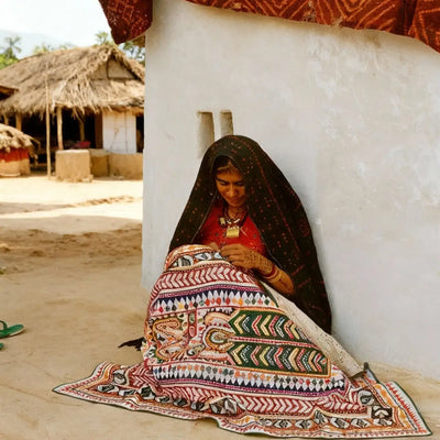 Tribal hand embroidery