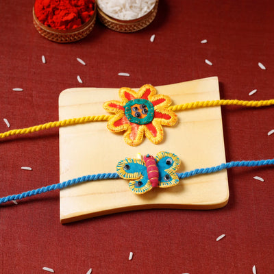 Upcycled rakhi by jan sandesh