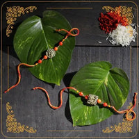 Wooden engraving rakhi