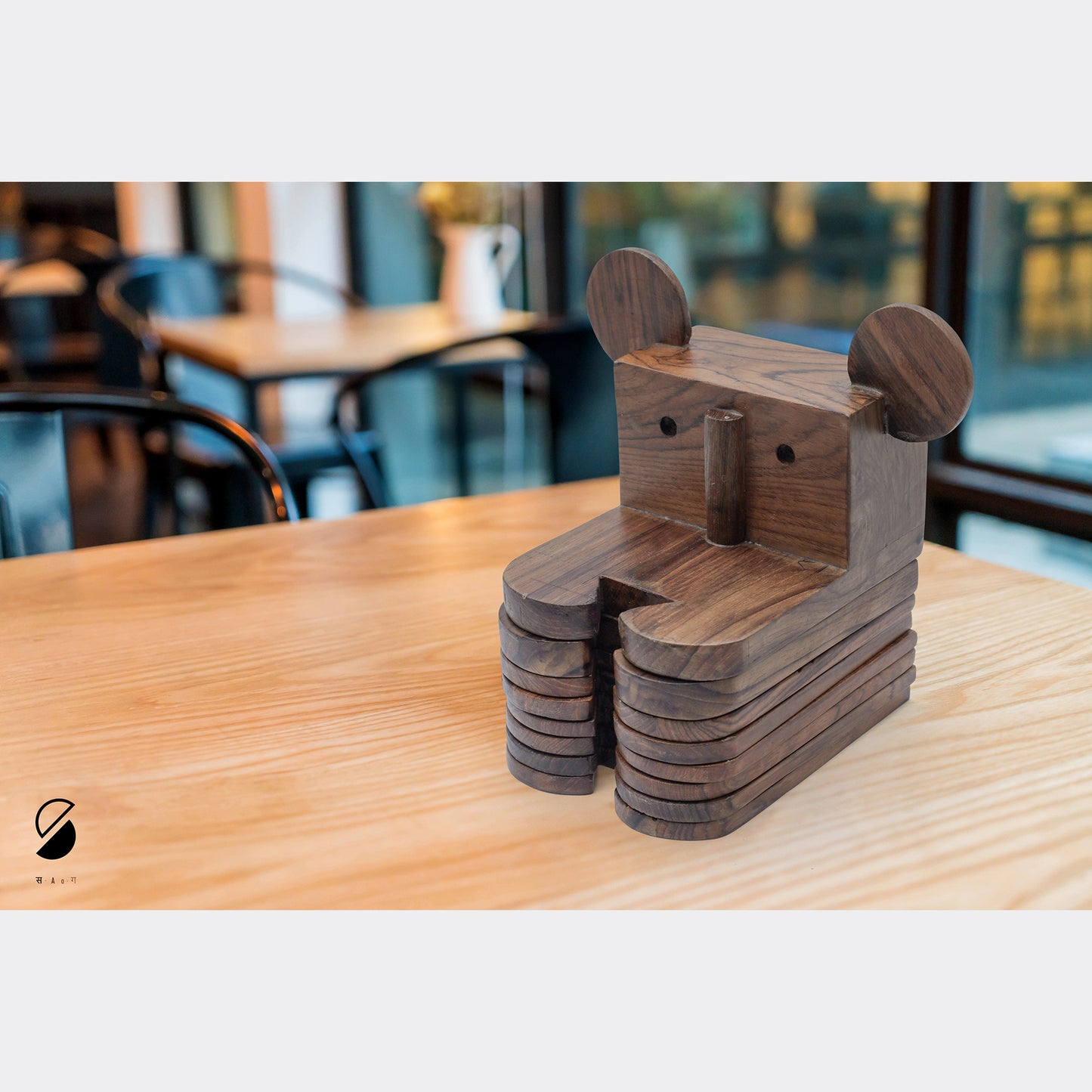 Handcrafted Wooden Koala Coaster ( Set of 6)