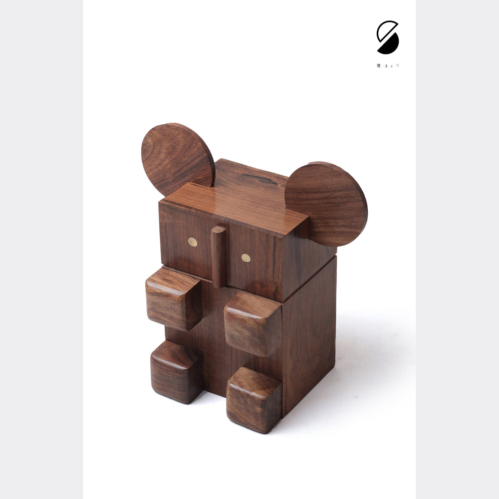 Handcrafted Wooden Koala Piggy Bank