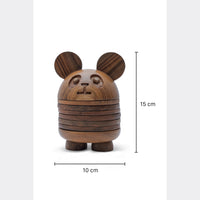 Handcrafted Wooden Panda Coaster ( Set of 6)