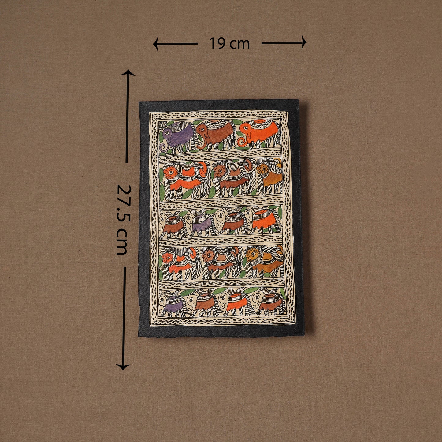 Handpainted Madhubani Painting by Santosh Paswan (10 x 7 in) 02