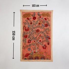 Srikalahasti kalamkari art wall hanging with tree of life