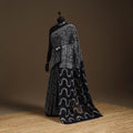 Black - mul cotton hand batik saree 23 - handcrafted