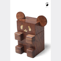 Handcrafted Wooden Panda Piggy Bank