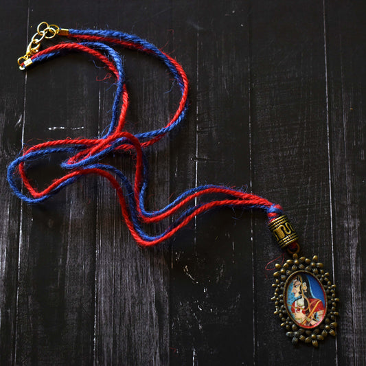 Bindurekha Brass Necklace with Rajputana Design