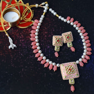 Bindurekha Meenakari Beads Set