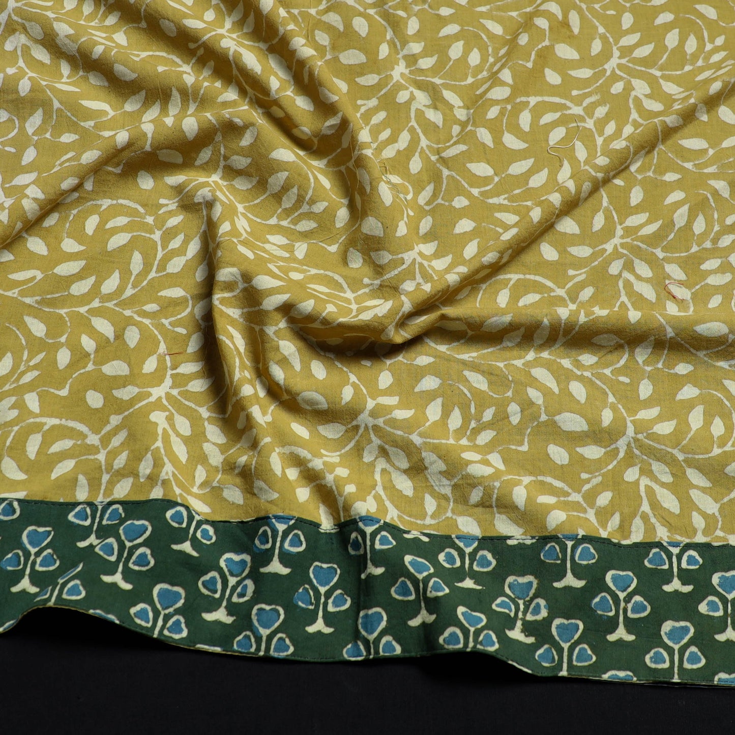 Yellow - cotton pipad blouse piece 160 - handcrafted