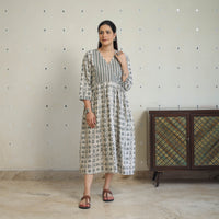 Pure Cotton Angrakha Batik Print Dress 05