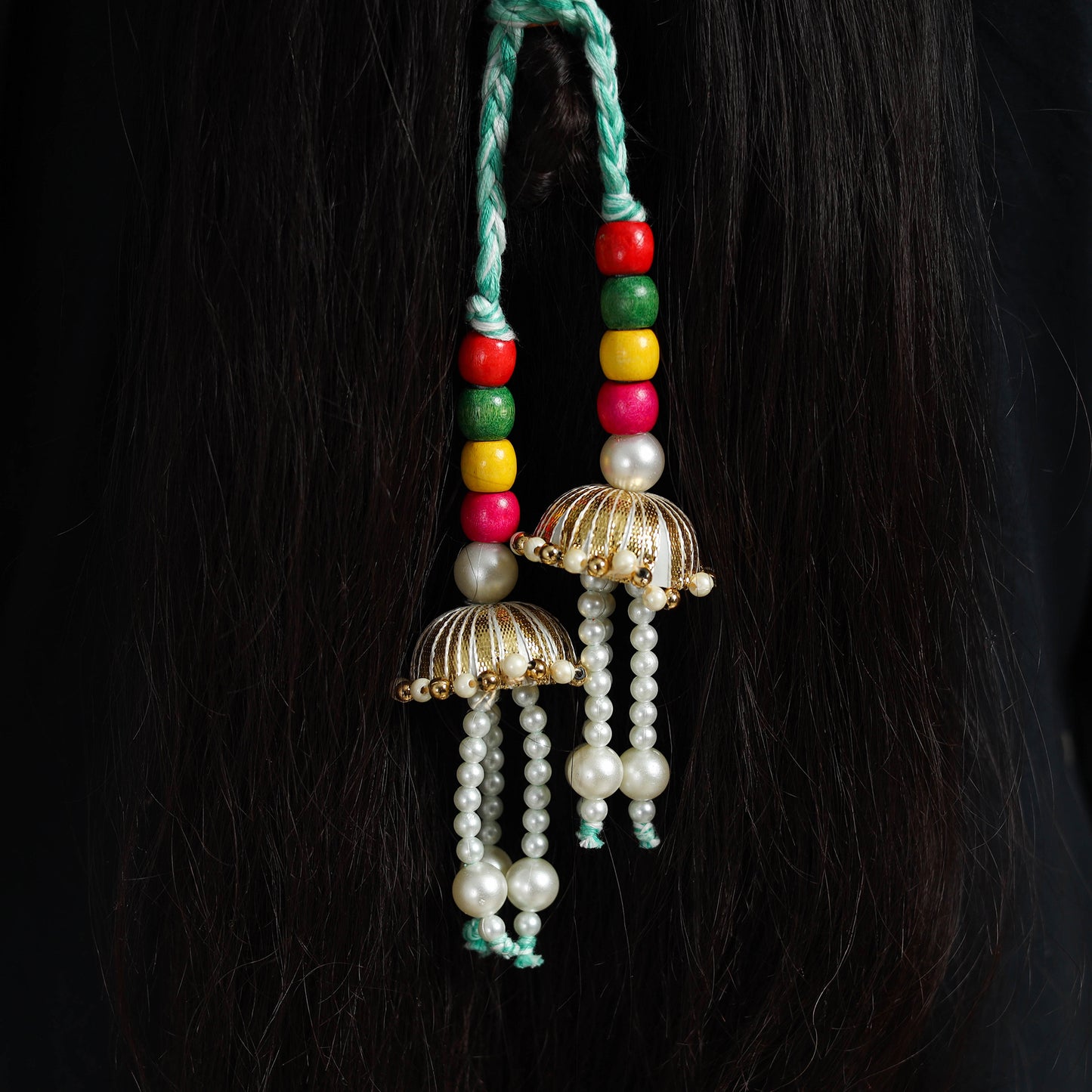 Thread Braided & Bead Work Hair Parandi 19