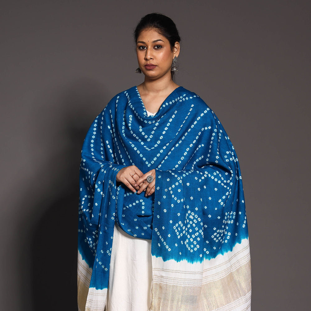 Bandhani Woolen Shawl