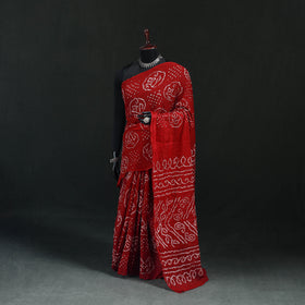 Kutch Bandhani Tie-Dye Cotton Saree 45