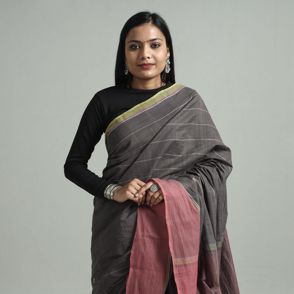 jamdani buti saree