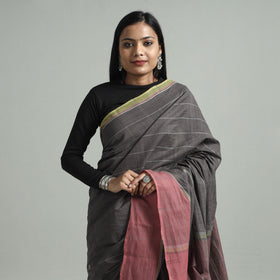  Srikakulam Handloom Jamdani Buti Cotton Saree with Tassels Online at iTokri.com