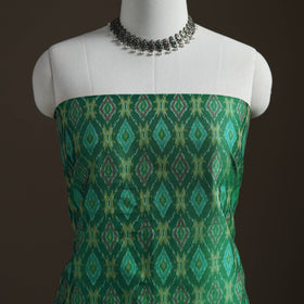 Pochampally Ikat Handloom Sico Unstitched Dress Material: Kurta with Mulberry Silk Dupatta 32