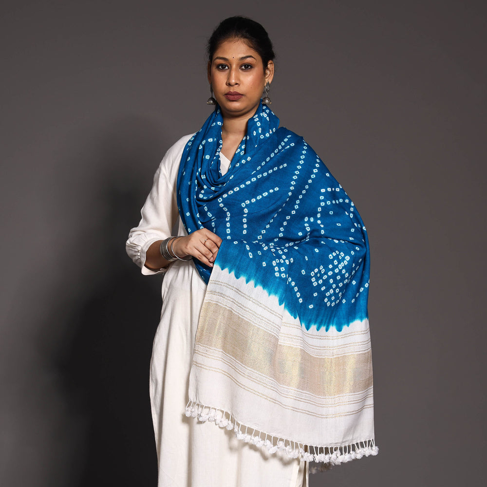 Bandhani Woolen Shawl