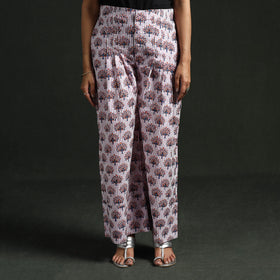 Sanganeri Hand Block Print Cotton Flared Palazzo 10