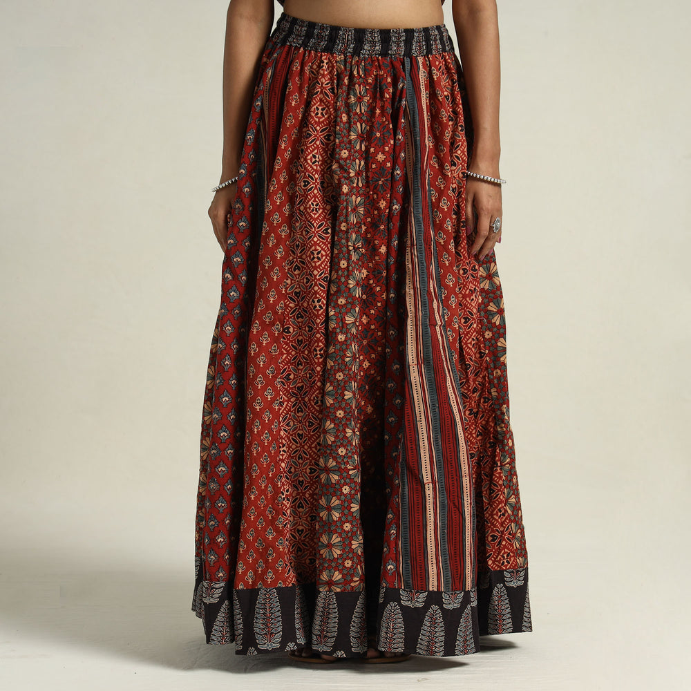 Ajrakh Patchwork Skirt 