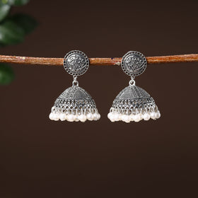  Handcrafted GS Beaded Jhumki Earrings 