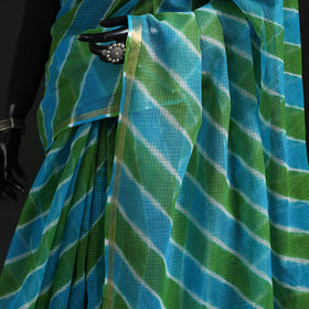 Tie-Dye Kota Doria Cotton Leheriya Saree 08