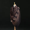Ajrakh Hand Block Print Natural Dyed Handwoven Acrylic Wool Shawl 06