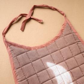 Brown Handmade Cotton Baby Bib