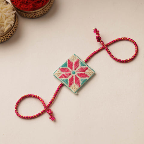  Handmade Soof Embroidery Rakhi 18 