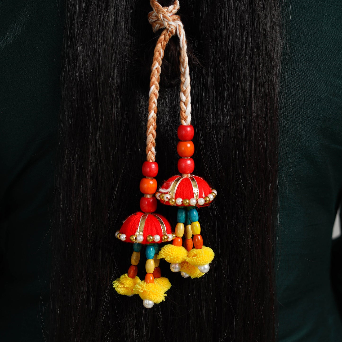 Thread Braided & Bead Work Hair Parandi 20