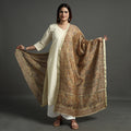  Pedana Kalamkari Block Printed Chanderi Silk Handloom Dupatta with Zari Border 64 Online at iTokri.com