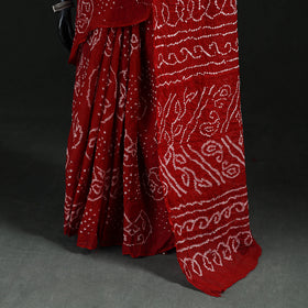 Kutch Bandhani Tie-Dye Cotton Saree 45