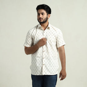 pochampally ikat cotton shirt 