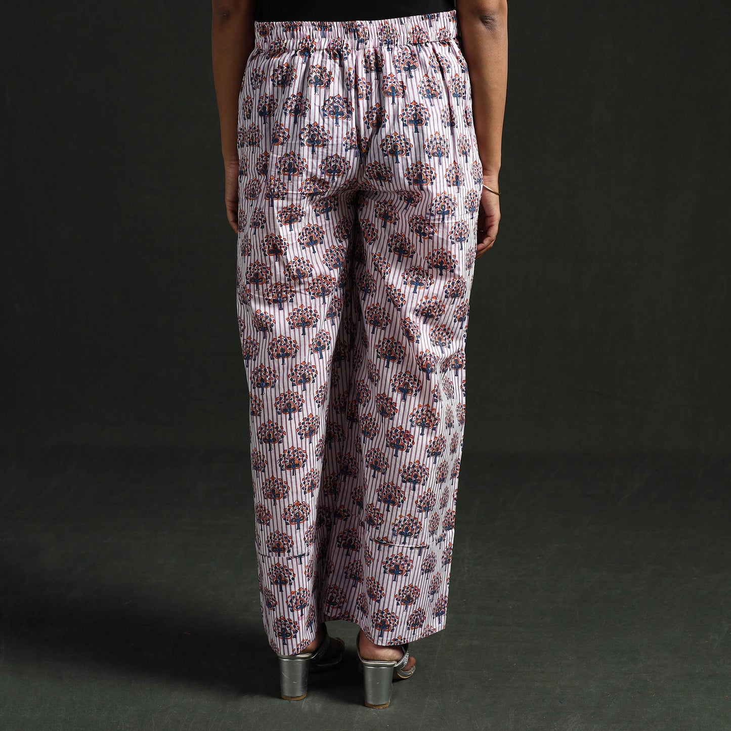 Sanganeri Hand Block Print Cotton Flared Palazzo 10