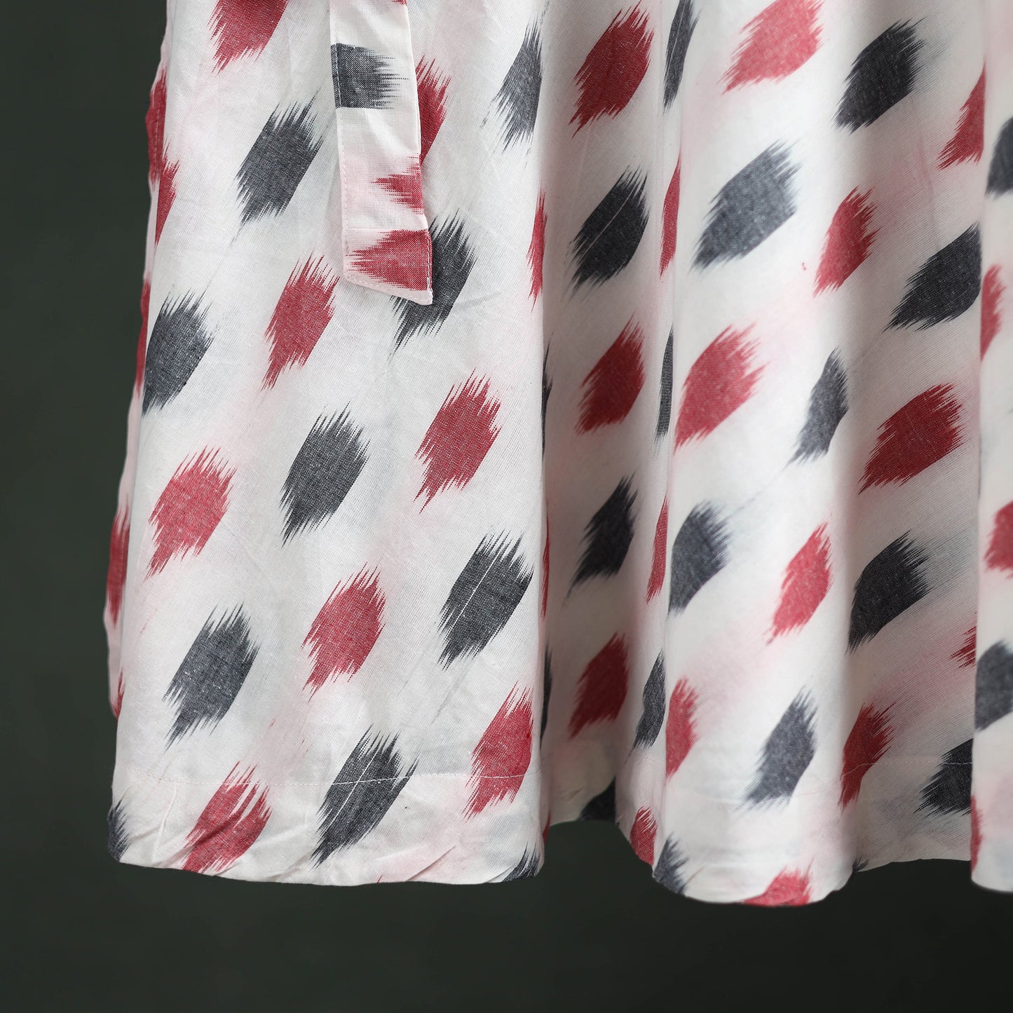 Pochampally Ikat Cotton Wrap Around Skirt 04