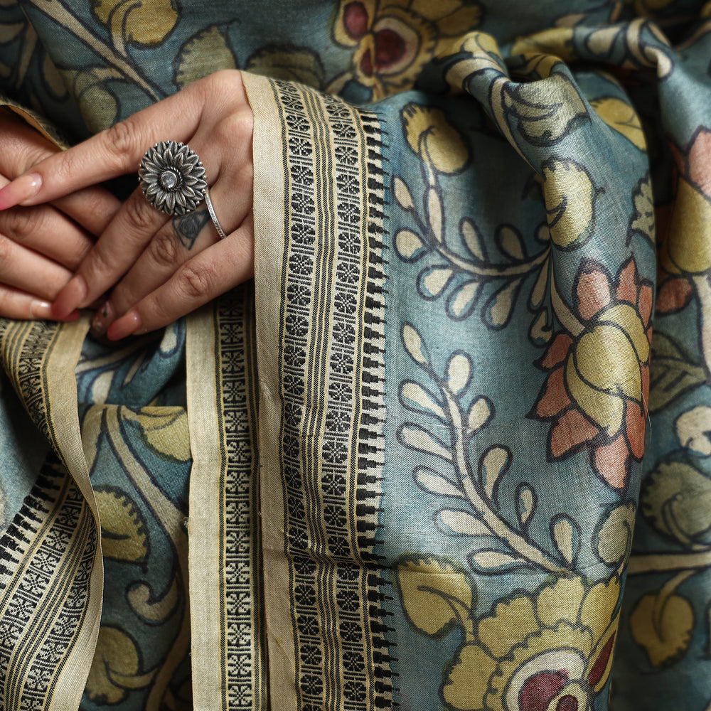 kalamkari silk dupatta