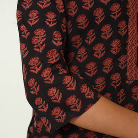 Multicolor - Bagh Block Printed Cotton Kurta with Palazzo & Dupatta Set 09