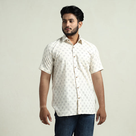 pochampally ikat cotton shirt 