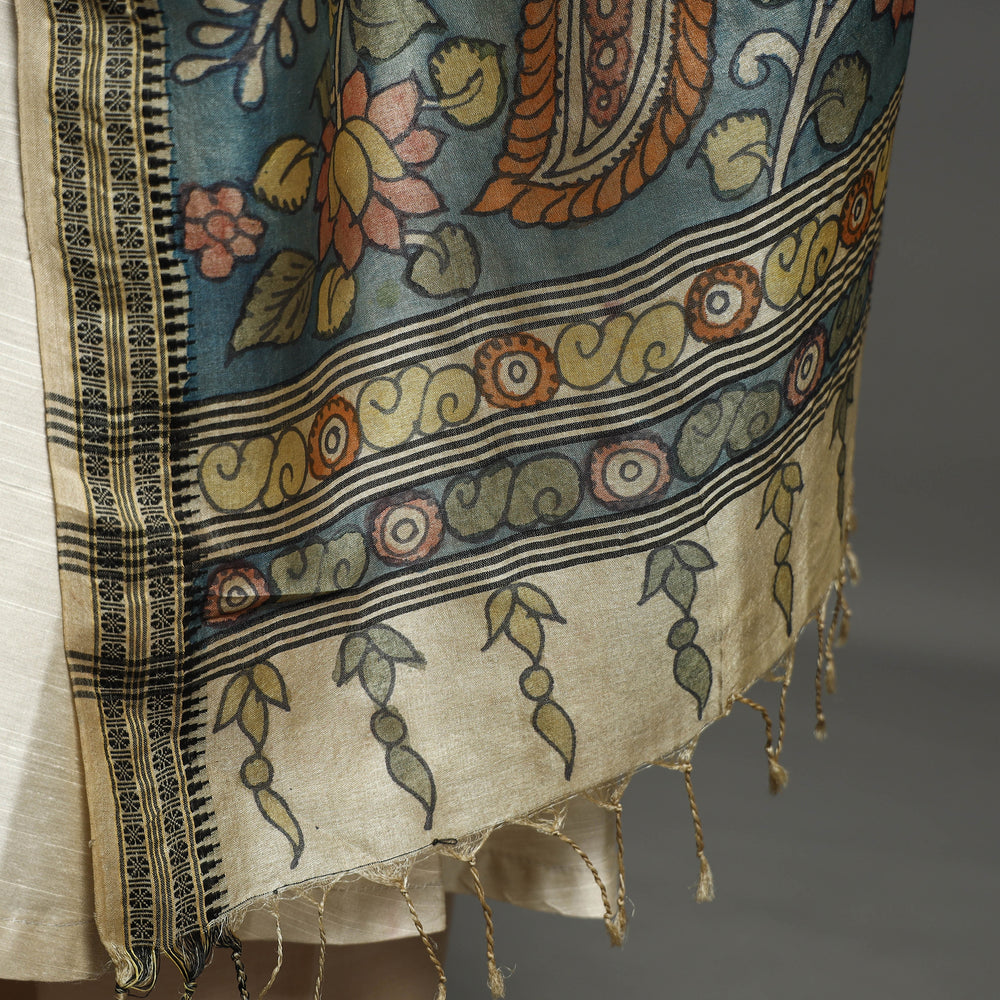 kalamkari silk dupatta