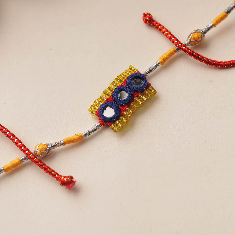 Mirror & Beadwork Rakhi