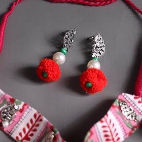 Multicolor - handcrafted gs fabart choker necklace set 30