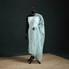 Kota Doria Cotton Embroidered Plain Dupatta 05